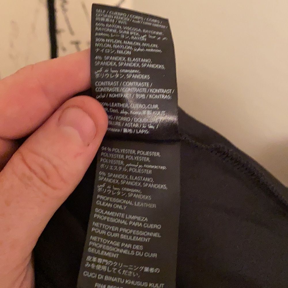 Bebe Black Leather Panel Dress - Picture 12 of 13